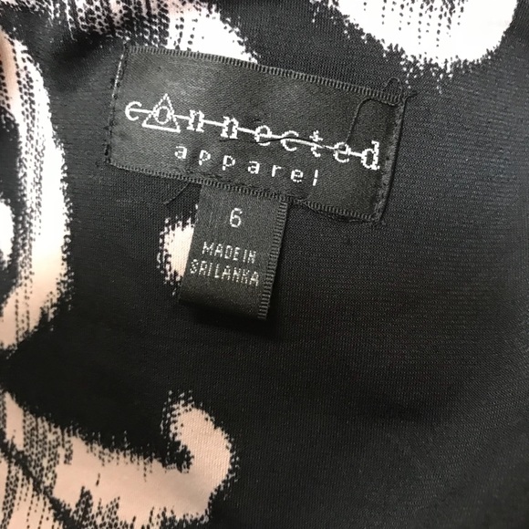 Black dress with cream colored design - Picture 3 of 3